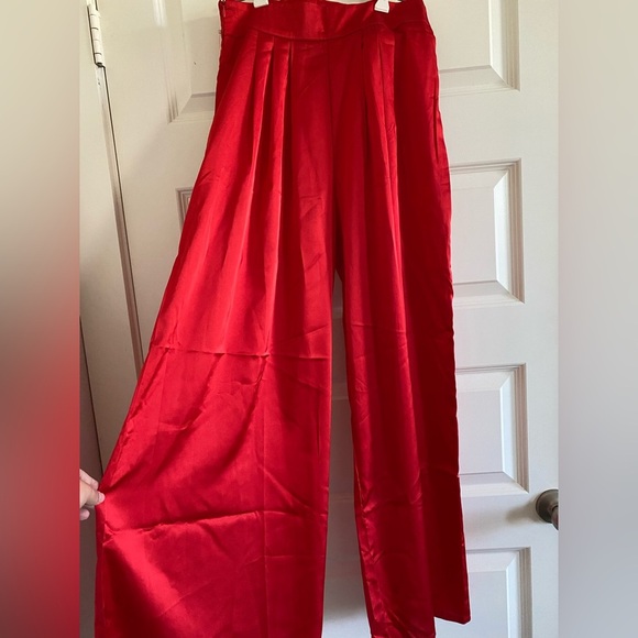 Vintage Red Palazzo Pants